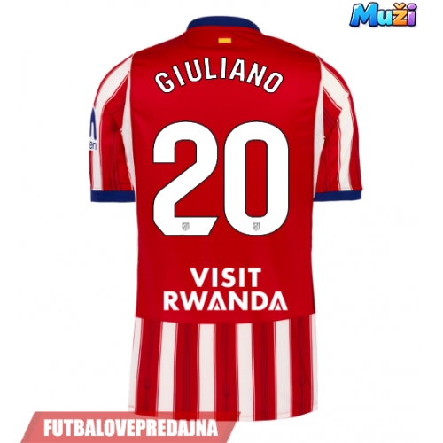 Lacne Muži Futbalové dres Atletico Madrid Giuliano Simeone #20 2026-27 Krátky Rukáv - Domáci